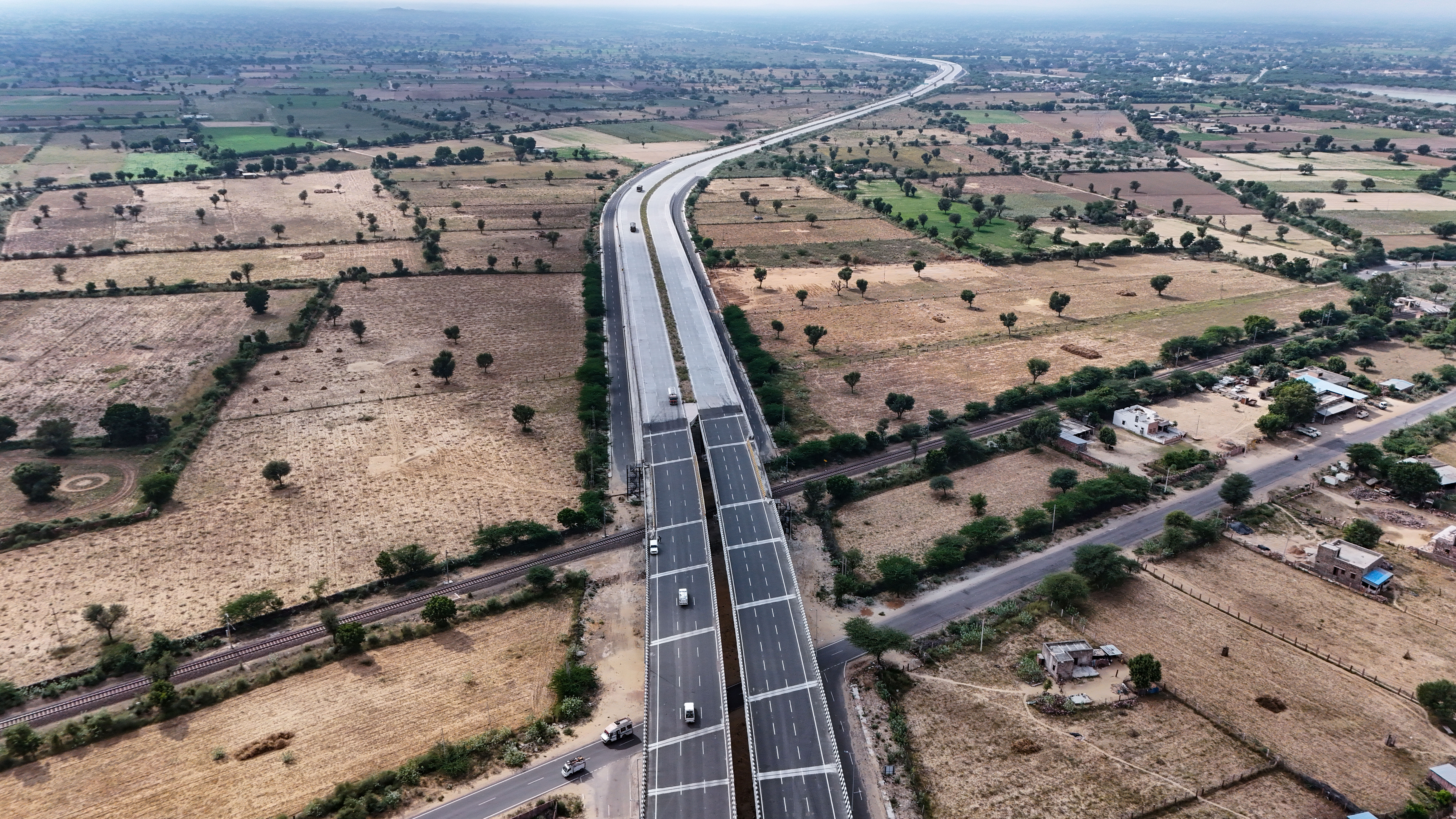 Completed Highway with Beautiful Scenery